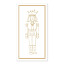 NapKin Cole Nutcracker Christmas Biodegradable Paper Napkins, Pack of 20 - Gold angle