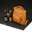 Luuks Gregory Leather 3-Bottle Picnic Back Pack and Blanket detail with blanket