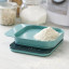 Rosti Mensura Digital Kitchen Scale - Nordic Green with flour