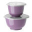 Rosti Margrethe Mixing Bowls with Lids, Set of 2 - Lavender