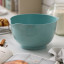 Rosti Margrethe Mixing Bowl, 3L - Nordic Green on the kitchen counter