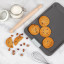 Laura Ashley Non-Stick Carbon Steel Baking Sheet, 40cm with cookies