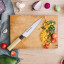 Bunmei Utility Knife, 15cm with veggies