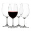 Salisbury & Co Unbreakable Red Wine Glasses, Set of 4 detail with red wine