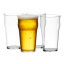 Salisbury & Co Unbreakable Beer Glasses, Set of 4 detail with beer