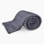Thread Office Monochrome Stripe Knitted Throw, 140cm x 180cm