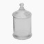 Thread Office Hammered Glass Bathroom Storage Jar - Medium