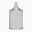 Thread Office Hammered Glass Bathroom Storage Jar - Medium Front View 