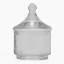 Thread Office Hammered Glass Bathroom Storage Jar - Small Front View 