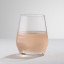Salisbury & Co Signature Lead-Free Crystal Stemless Wine Glasses, Set of 6 on the table