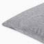 Thread Office Grey Ticking Stripe Chenille Scatter Cushion Cover, 60cm x 60cm close up