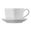 Le Creuset Heart Mug & Saucer, 220ml - White angle