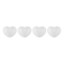 Le Creuset Mini Heart Bowl Set, Set of 4 - White
