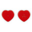 Le Creuset Heart Salt & Pepper Shakers, 130ml - Cerise angle