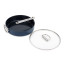Joseph Joseph Space Ceramic Non-Stick Saute Pan with Glass Lid and Folding Handle, 28cm angle