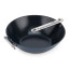Joseph Joseph Space Ceramic Non-Stick Blue Wok with Folding Handle, 32cm angle