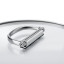 Joseph Joseph Space Ceramic Non-Stick Shallow Casserole Pan with Glass Lid and Folding Handle, 28cm detail