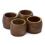 Humble & Mash Wooden Napkin Rings, Set of 4