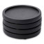 Humble & Mash Wooden Coasters, Set of 4 - Black