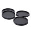 Humble & Mash Wooden Coasters, Set of 4 - Black layed out
