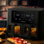Kenwood Dual Basket Airfryer with Clearcook Window, 9L on the kitchen counter