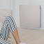 Alva Wall Panel Heater, 425W on the wall