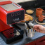 Gaggia Evolution Espresso Coffee Machine - Red frothing milk