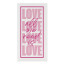 Tavola All We Need Is Love Slim Luxury Napkins, Pack of 24