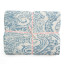 India Ink Blue Prince Paisley Kantha Stitched Throw - Double