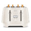 DeLonghi Ballerina 4-Slice Toaster, 1800W - Marble White angle