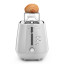 DeLonghi Eclettica 2-Slice Toaster - White angle