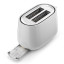 DeLonghi Eclettica 2-Slice Toaster - White angle