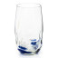 Ngwenya Glass Flecked Organic Highball Tumblers, Set of 4 - Blue