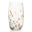 Ngwenya Glass Flecked Organic Highball Tumblers, Set of 4 - Orange
