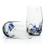 Ngwenya Glass Flecked Organic Highball Tumblers, Set of 4 - Blue angle