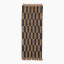 Thread Office Black Broken Stripe Jute Runner, 80cm x 200cm