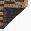 Thread Office Black Broken Stripe Jute Runner, 80cm x 200cm