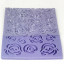 PME Fondant Impression Mat - Rose Design detail with fondant