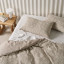 Linen House Linen Athena Duvet Cover Set - King detail on the bed