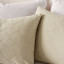 Linen House Stone Rhea Duvet Cover Set - Double detail on pillows