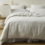 Linen House Chiltern Yarn-Dyed Stripe Duvet Cover Set - King detail on the bed