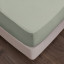 Thread Office Sage Green Washed Cotton Fitted Sheet - King