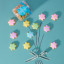 The Biscuitry Pastel Flowers Iced Soetkoekies, 220g
