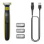 Philips Rechargeable USB OneBlade Face Hybrid Trimmer, 3 Combs