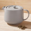 Maxwell & Williams Cafe Life Teapot with Infuser, 500ml - Grey on the table