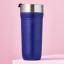 Le Creuset On The Go Vacuum-Insulated Stainless Steel Travel Mug, 350ml - Azure on the table