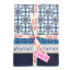 India Ink Mandala Blue Tablecloth - 8 Seater