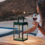 Litehouse Solar Outdoor Lantern with Touch Control - Olive Green 