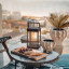 Litehouse Solar Outdoor Lantern with Touch Control - Espresso