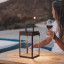 Litehouse Solar Outdoor Lantern with Touch Control - Espresso